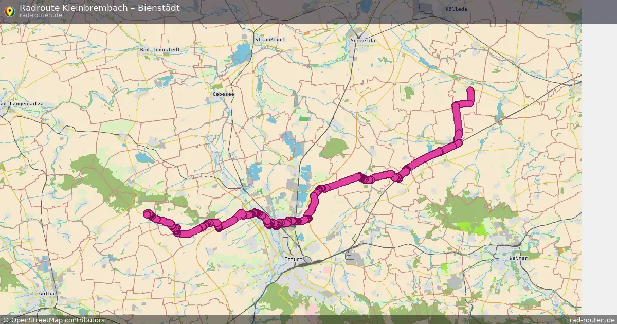 Radtour Kleinbrembach – Bienstädt