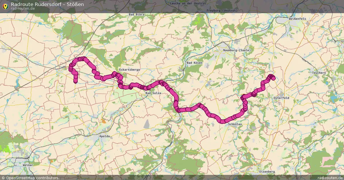 Radtour Rudersdorf – Stößen