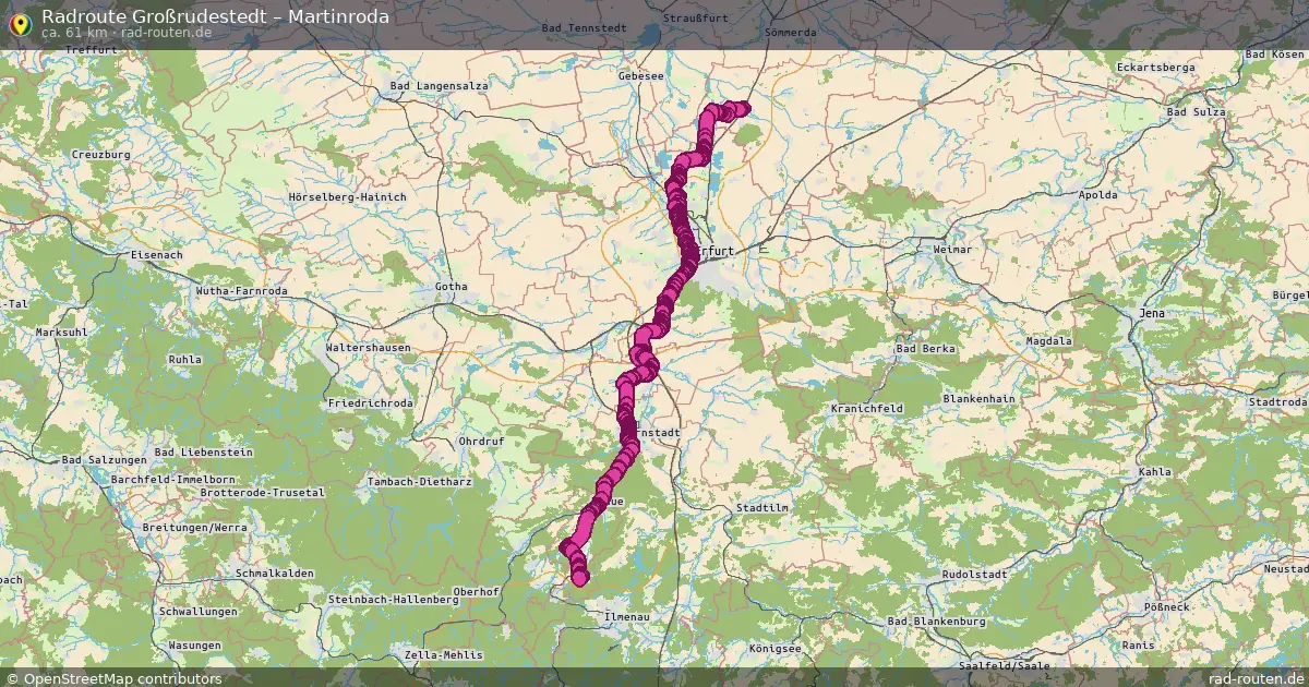 Radtour Großrudestedt – Martinroda