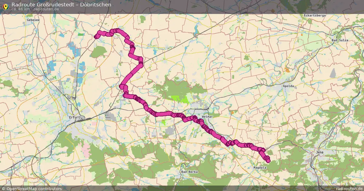 Radtour Großrudestedt – Döbritschen