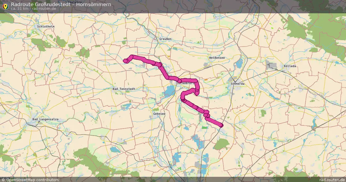 Radtour Großrudestedt – Hornsömmern