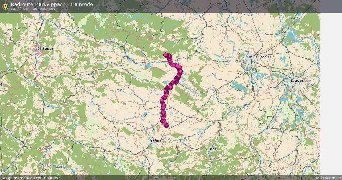 Fahrradroute Markvippach – Hainrode