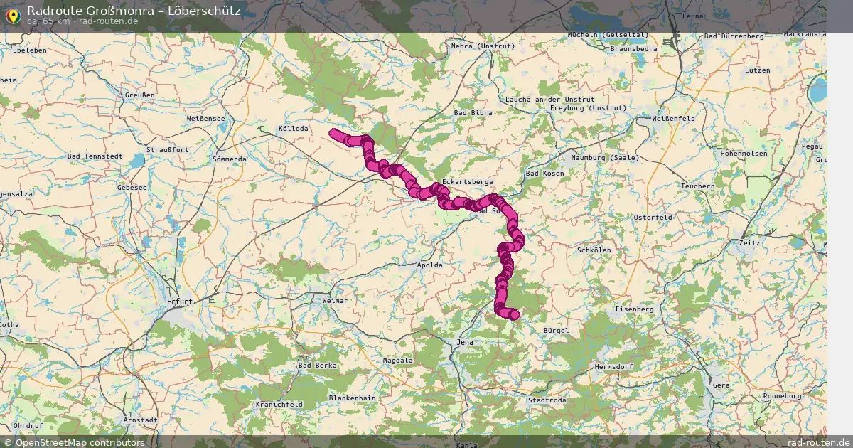 Radtour Großmonra – Löberschütz