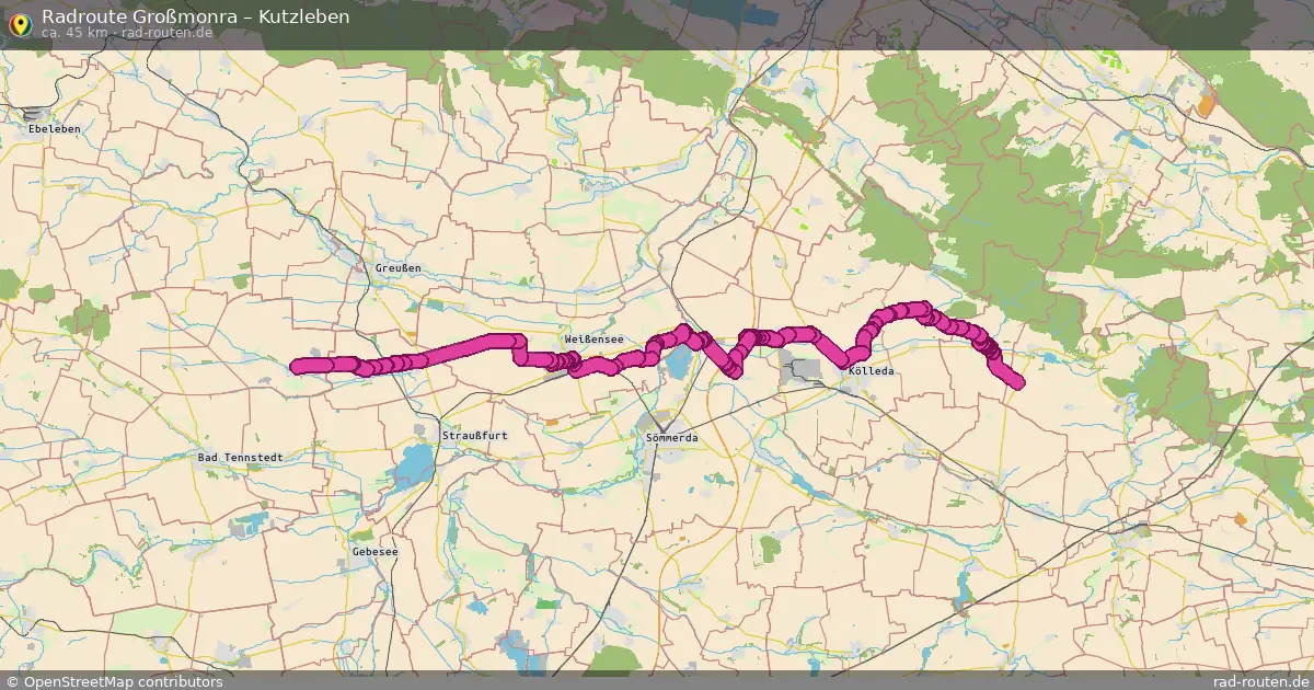 Radtour Großmonra – Kutzleben