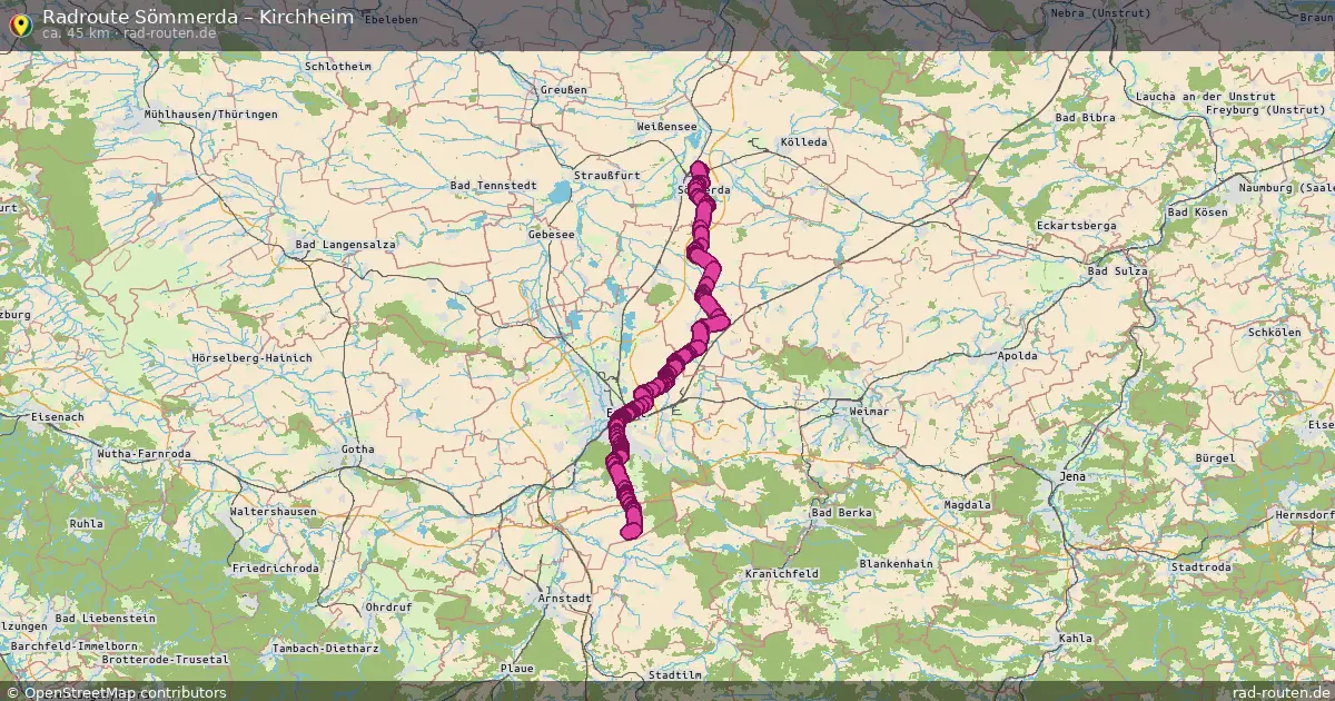 Radtour Sömmerda – Kirchheim