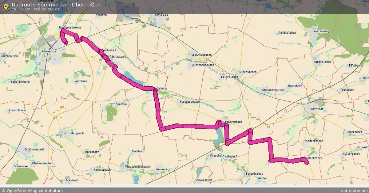 Radtour Sömmerda – Oberreißen