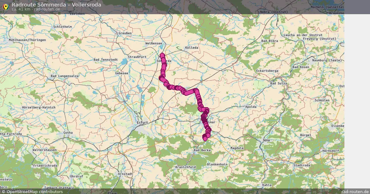 Radtour Sömmerda – Vollersroda