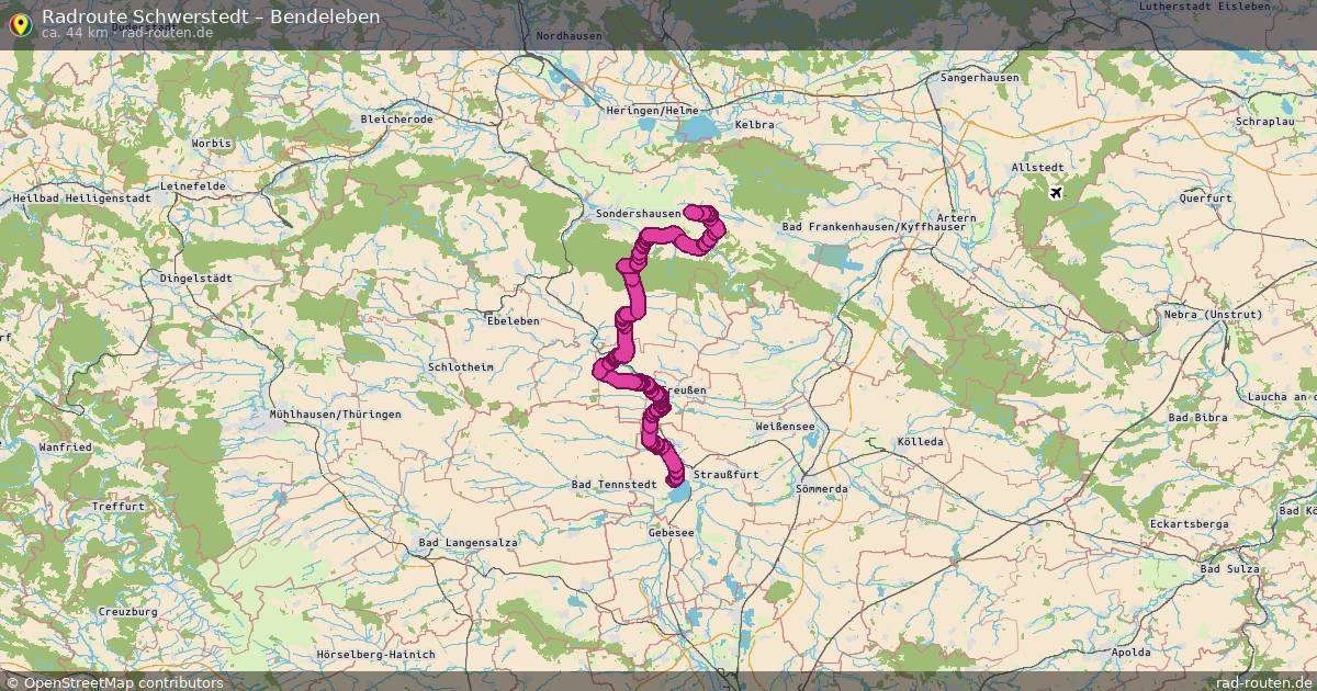 Fahrradroute Schwerstedt – Bendeleben