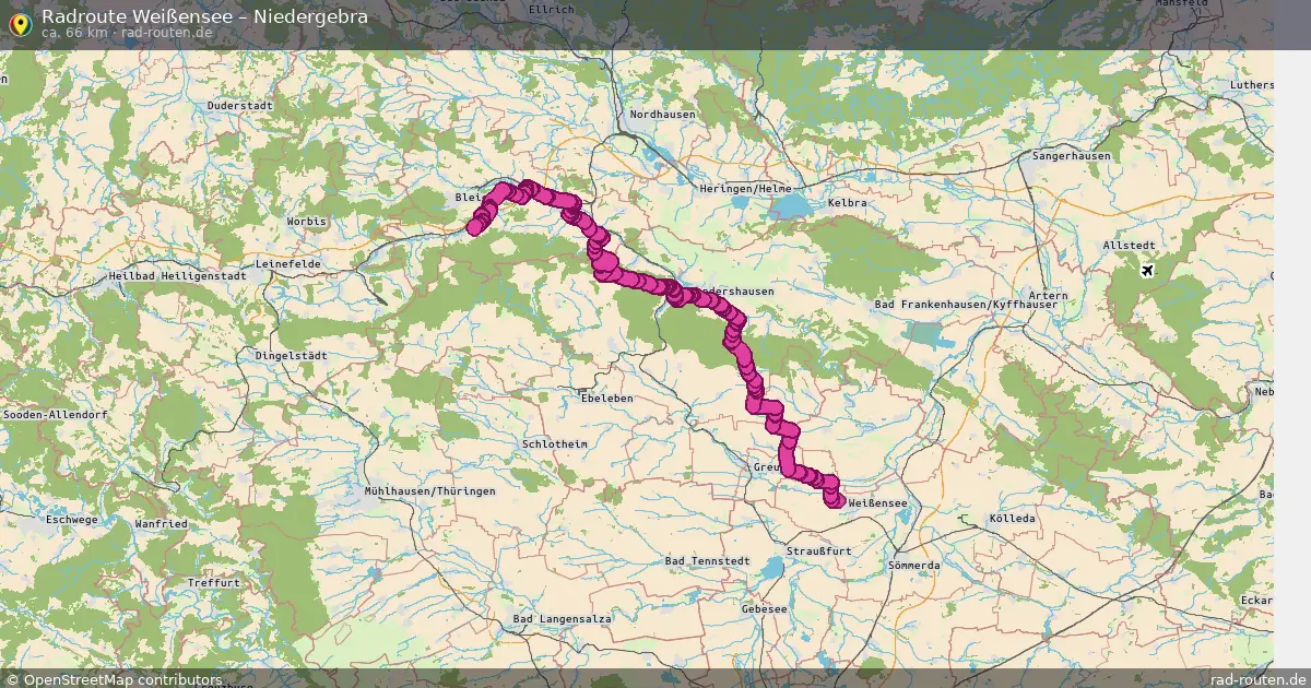 Radtour Weißensee – Niedergebra
