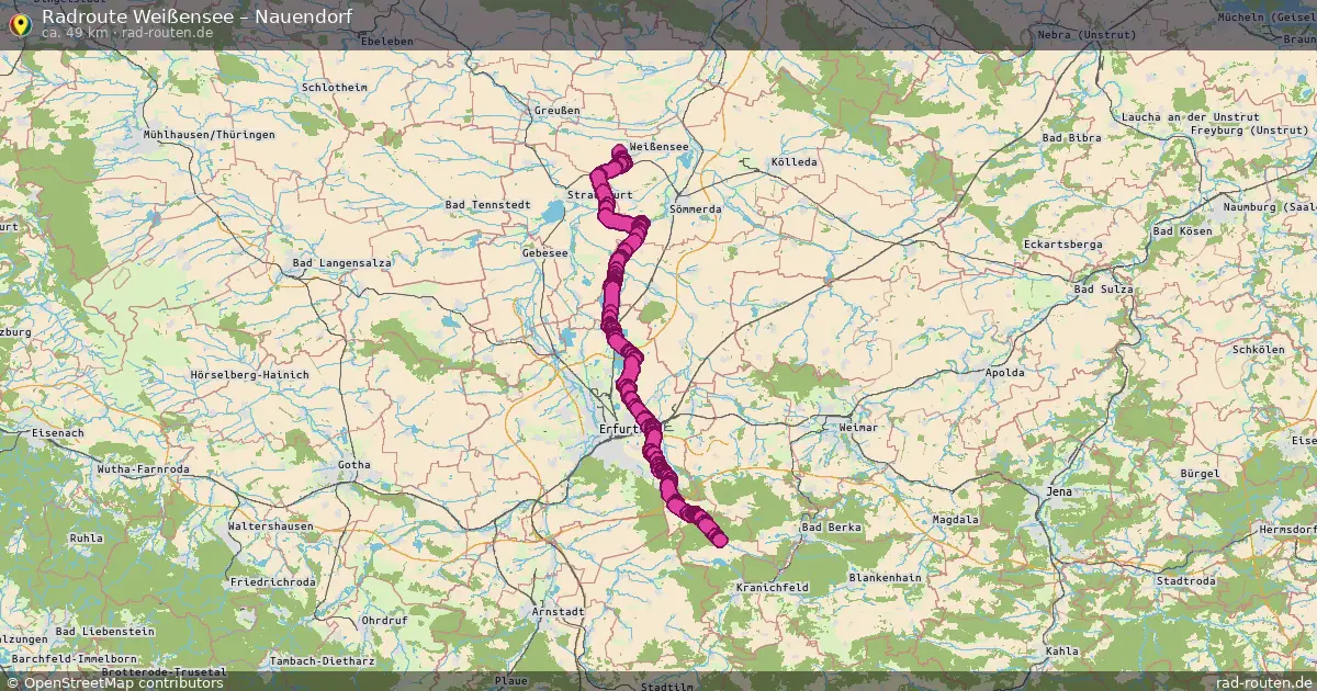 Radtour Weißensee – Nauendorf