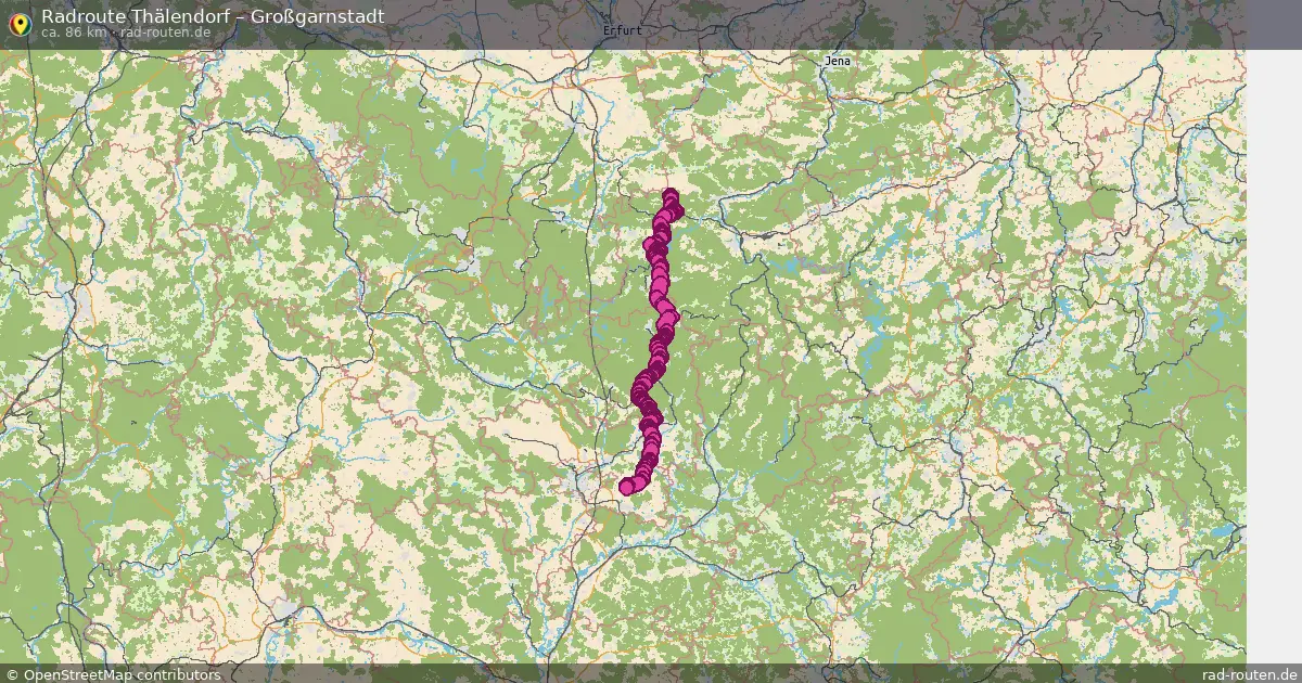 Radtour Thälendorf – Großgarnstadt