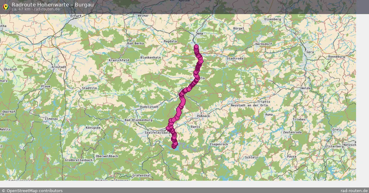 Radtour Hohenwarte – Burgau