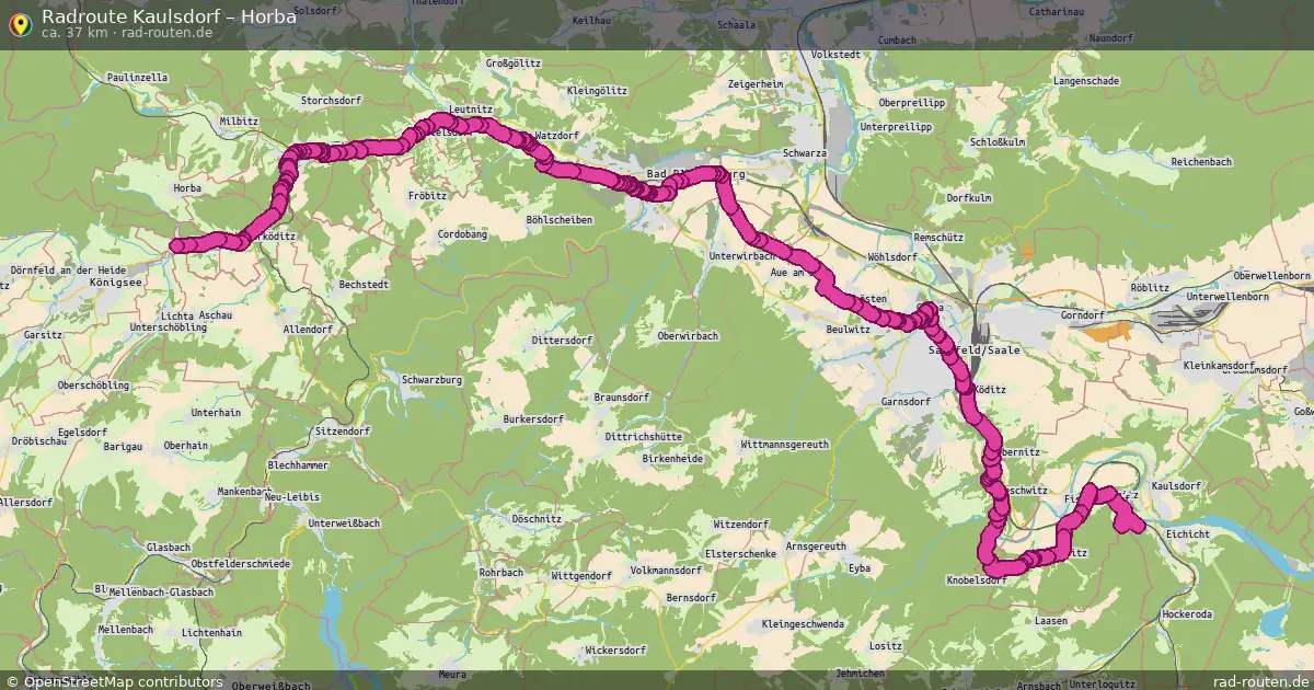 Radtour Kaulsdorf – Horba