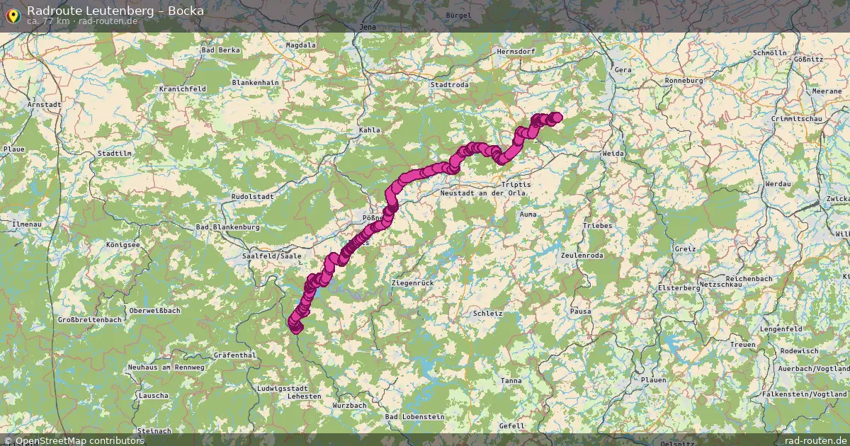 Fahrradroute Leutenberg – Bocka