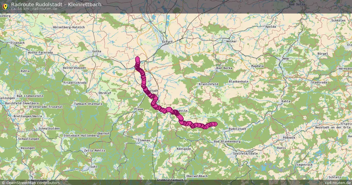 Radtour Rudolstadt – Kleinrettbach