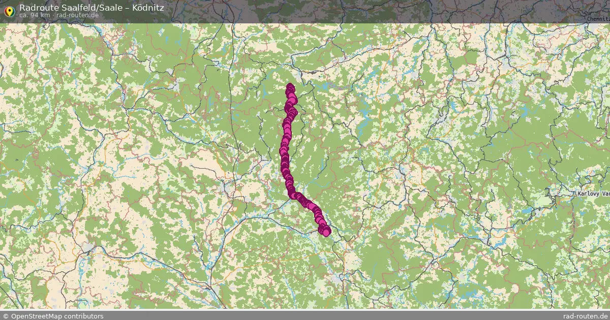Radtour Saalfeld Saale – Ködnitz