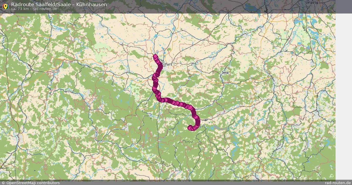 Radtour Saalfeld Saale – Kühnhausen