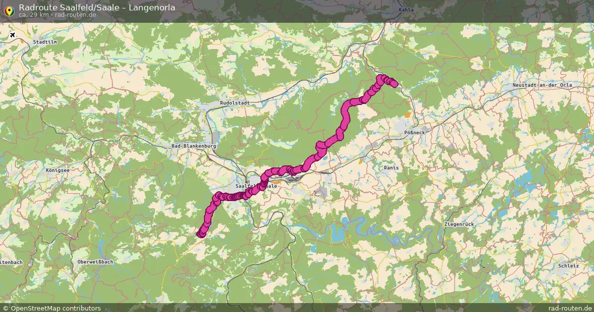 Radtour Saalfeld Saale – Langenorla