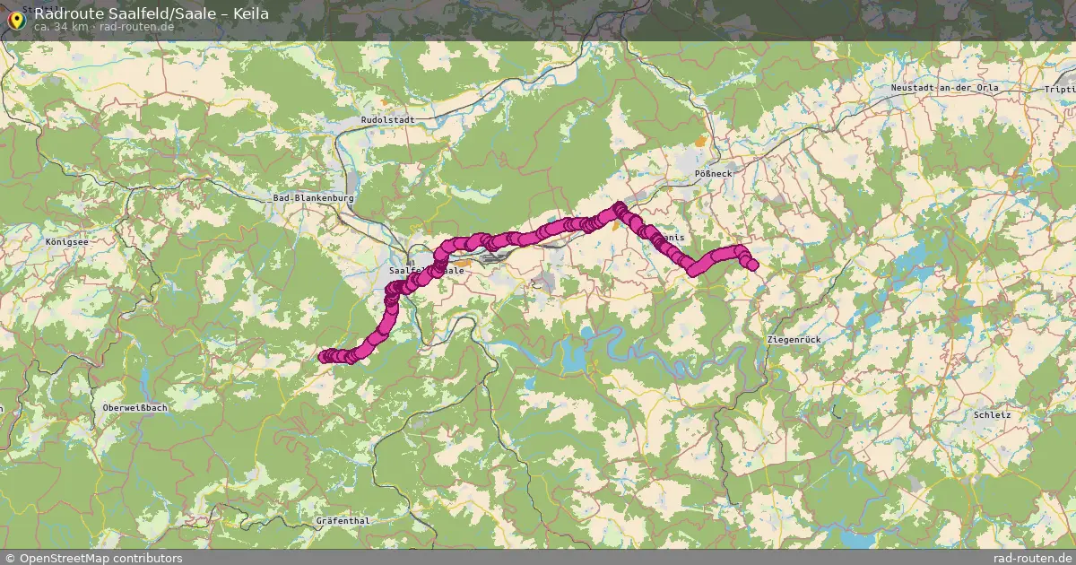 Radtour Saalfeld Saale – Keila