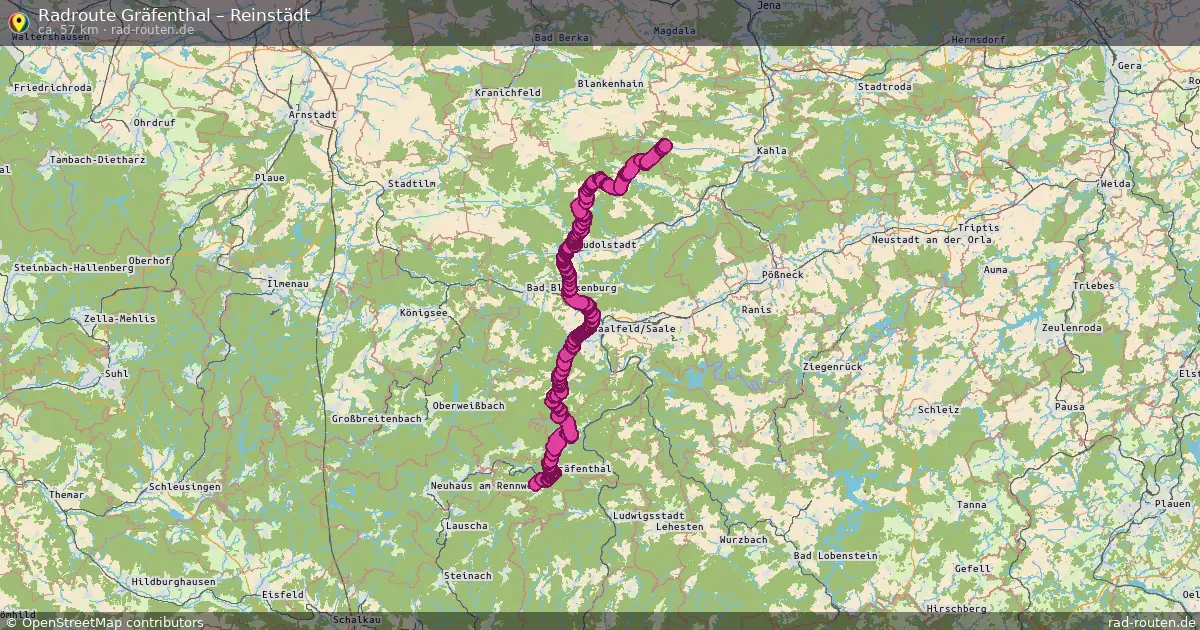 Radtour Gräfenthal – Reinstädt