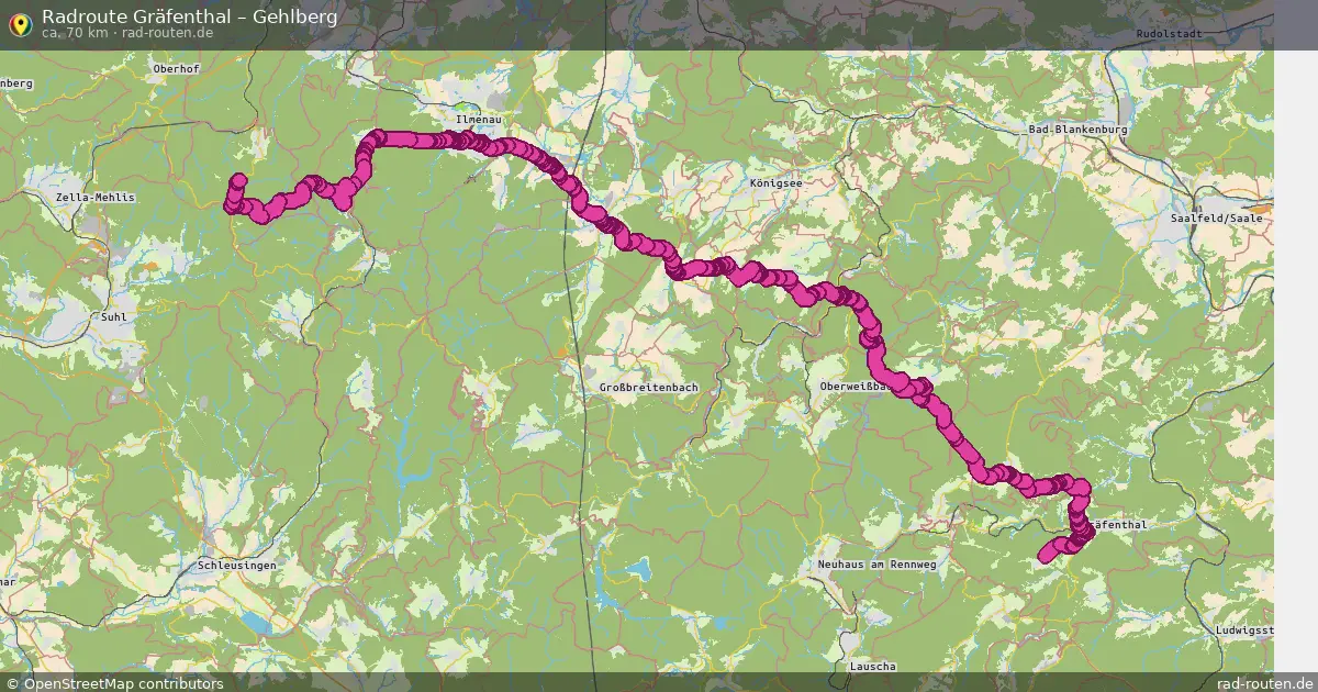 Radtour Gräfenthal – Gehlberg
