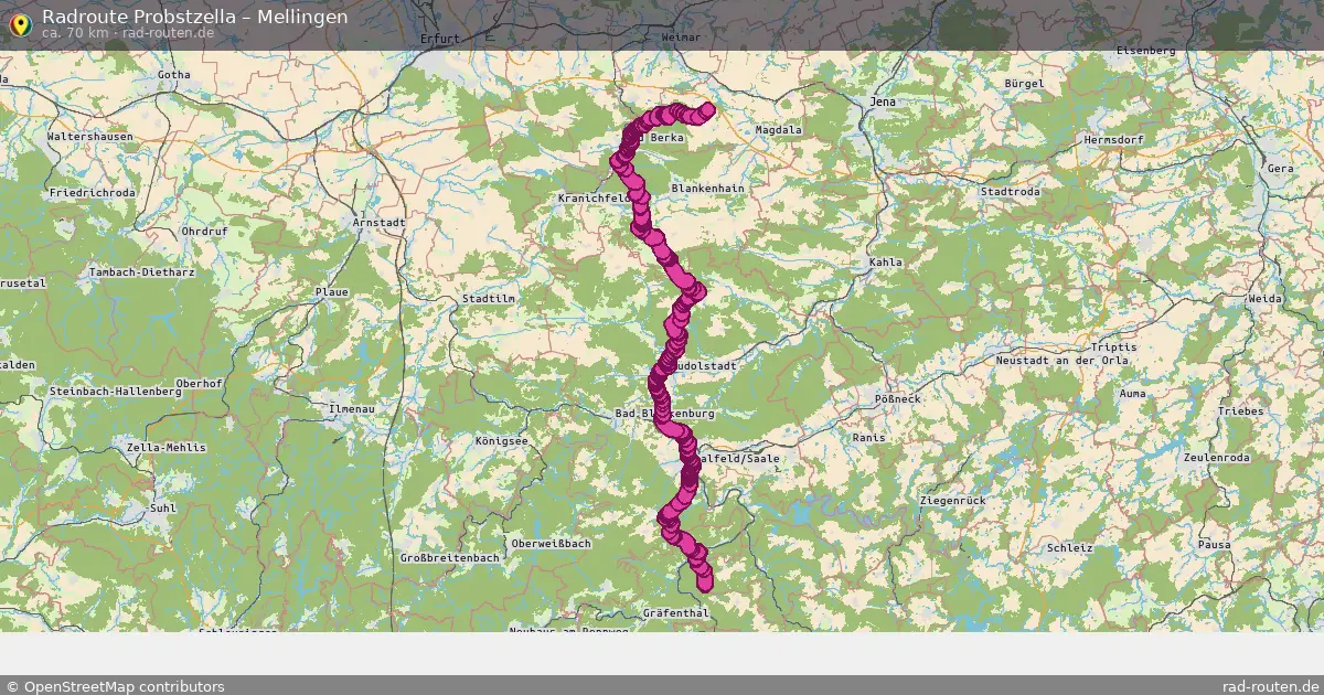 Radtour Probstzella – Mellingen