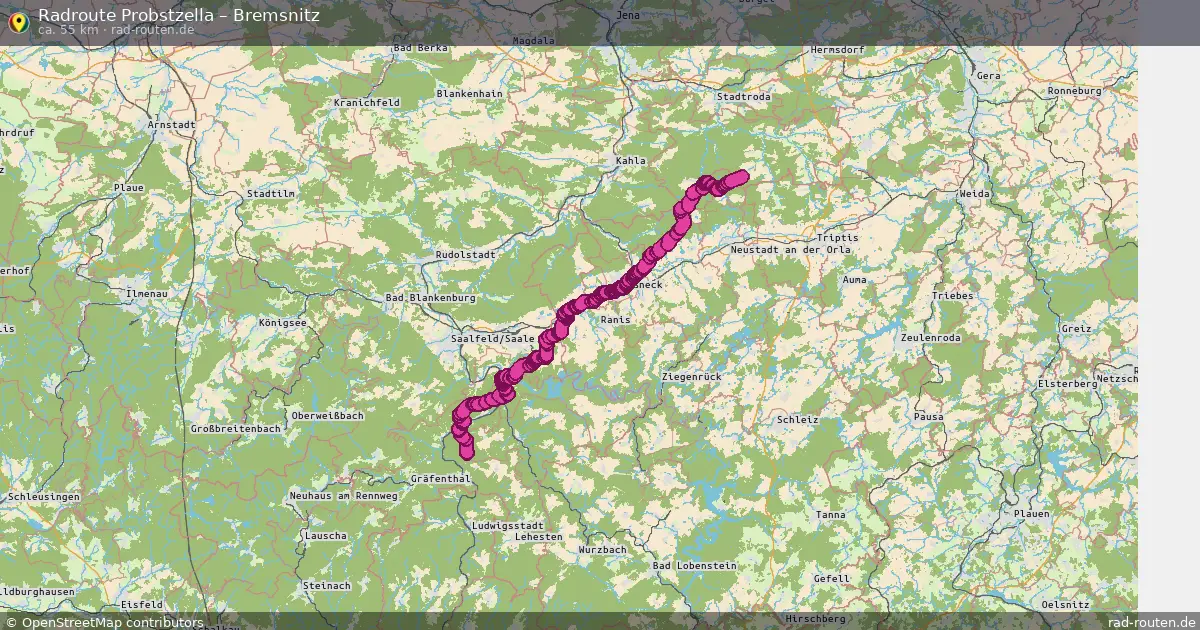 Fahrradroute Probstzella – Bremsnitz