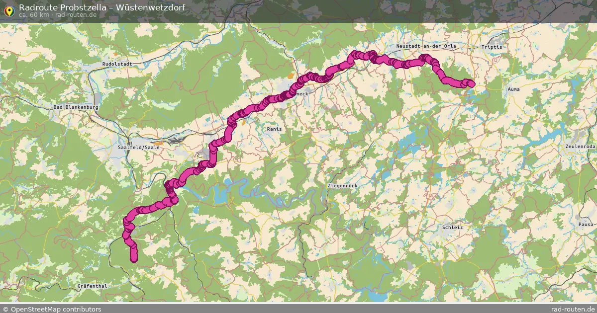 Radtour Probstzella – Wüstenwetzdorf