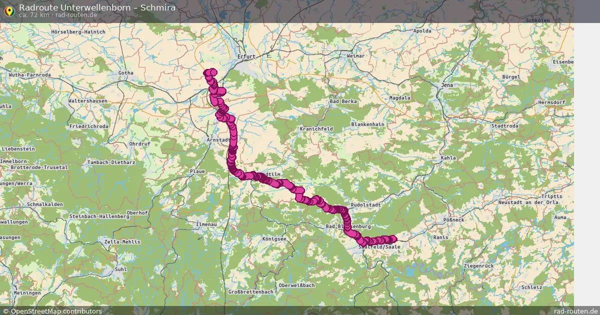 Radtour Unterwellenborn – Schmira