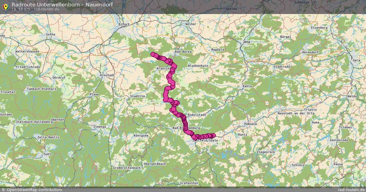Radtour Unterwellenborn – Nauendorf