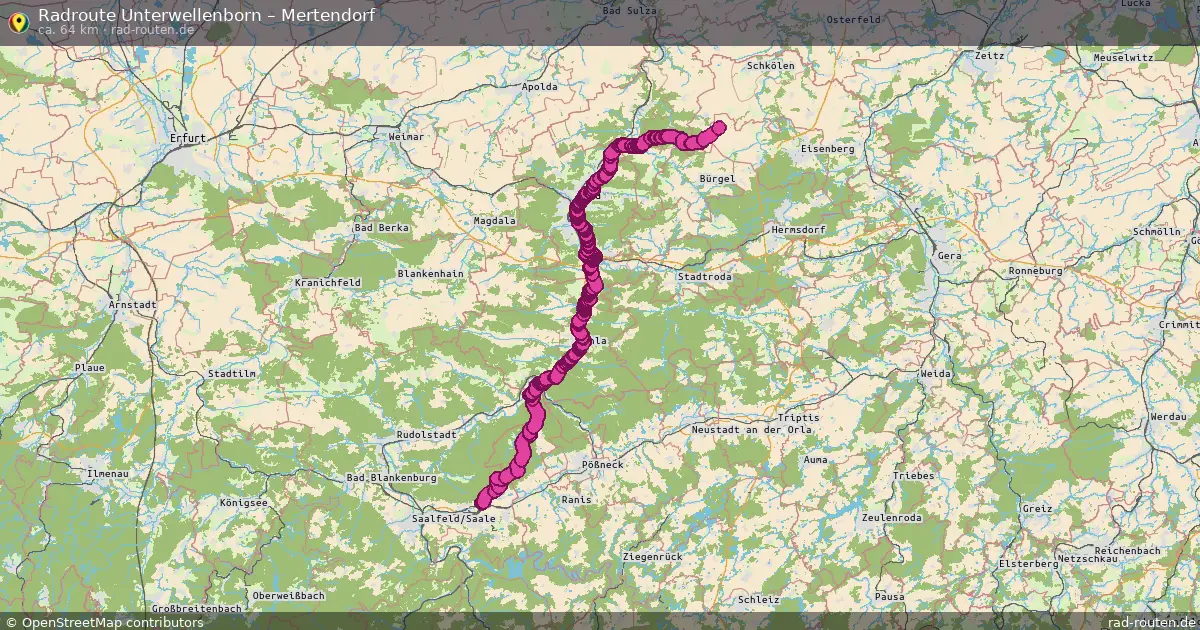 Radtour Unterwellenborn – Mertendorf