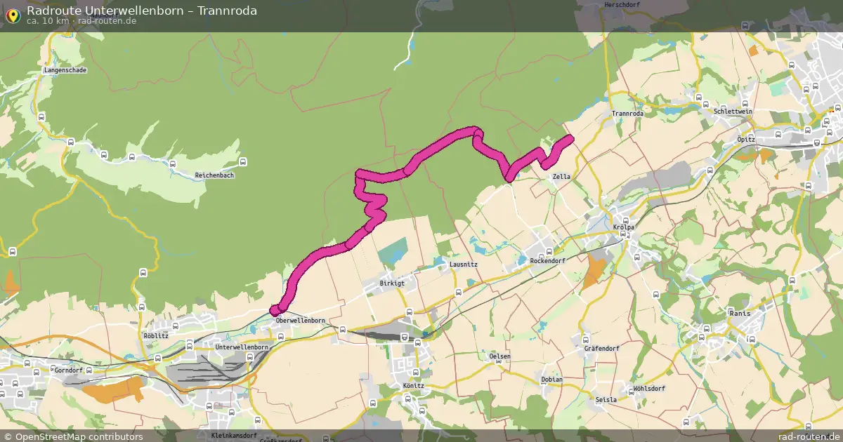 Radtour Unterwellenborn – Trannroda