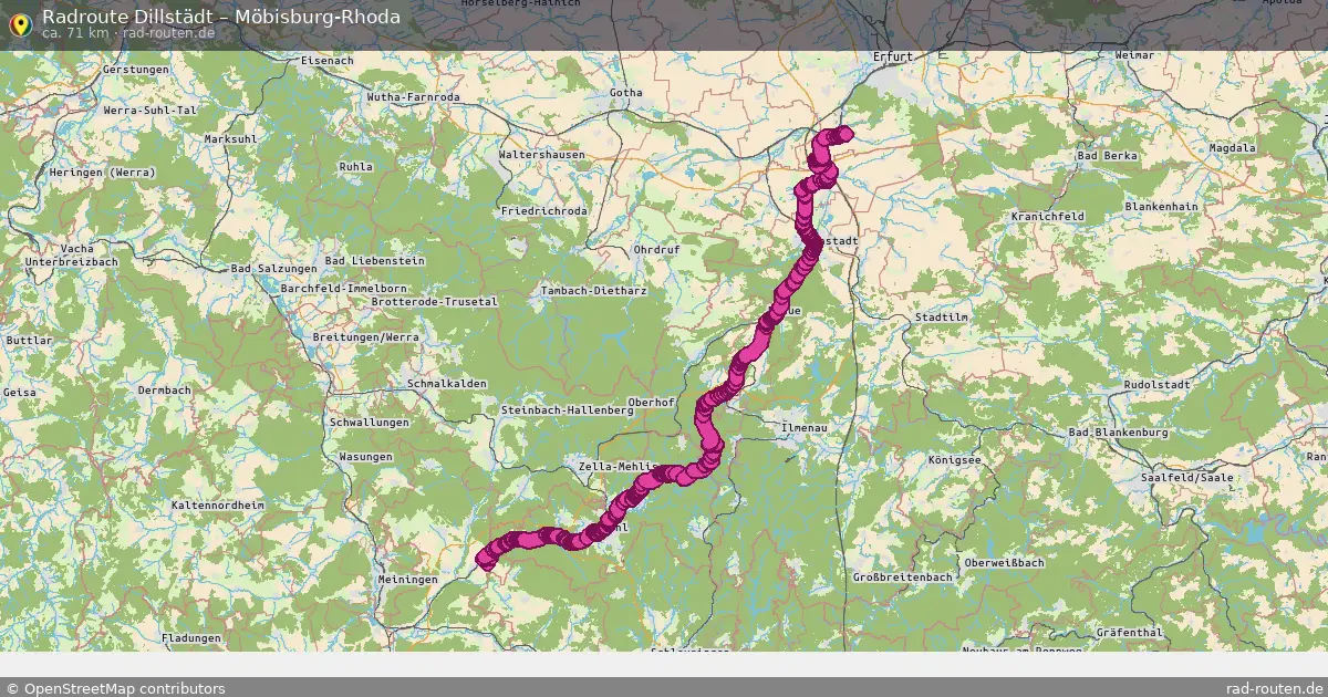 Radtour Dillstädt – Möbisburg-Rhoda