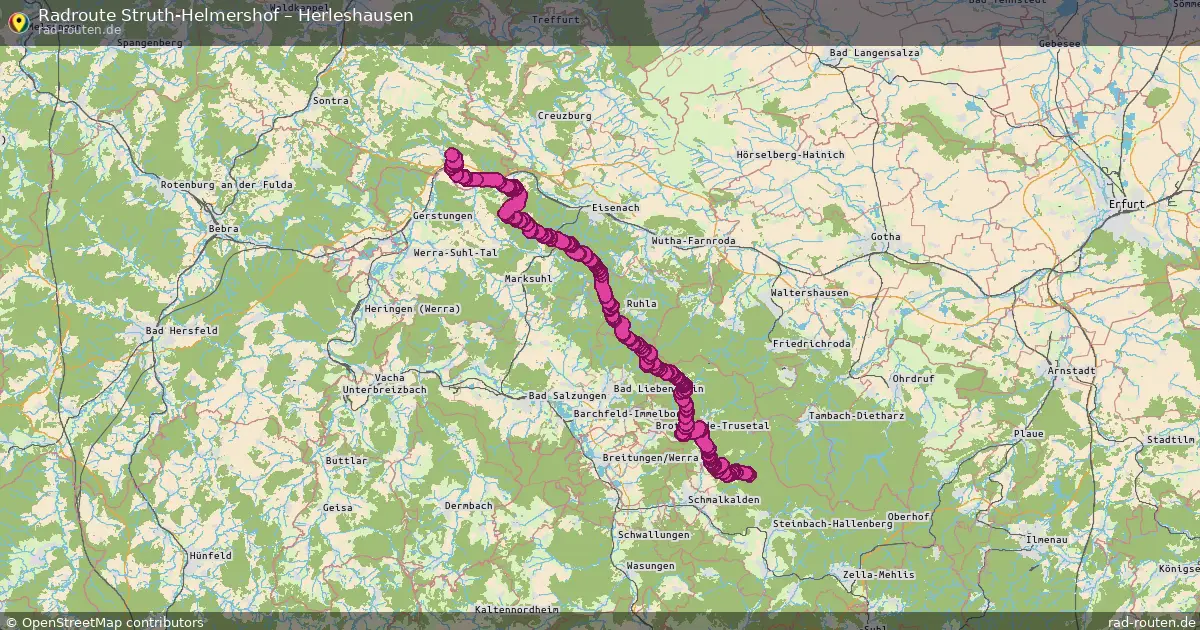 Radtour Struth-Helmershof – Herleshausen
