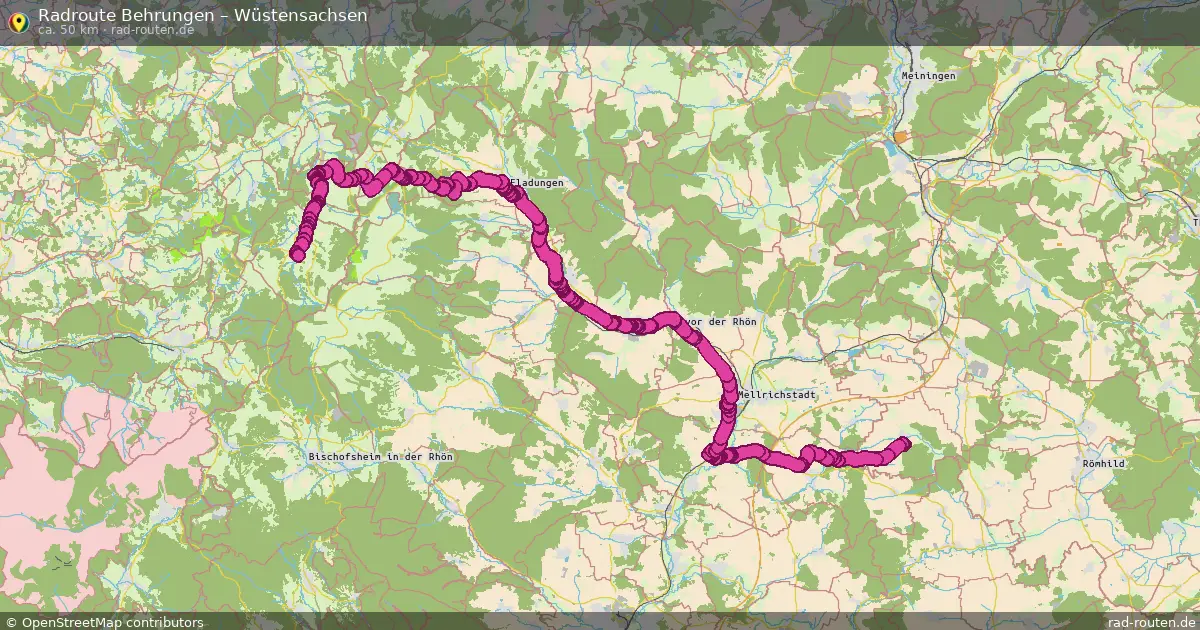 Radtour Behrungen – Wüstensachsen