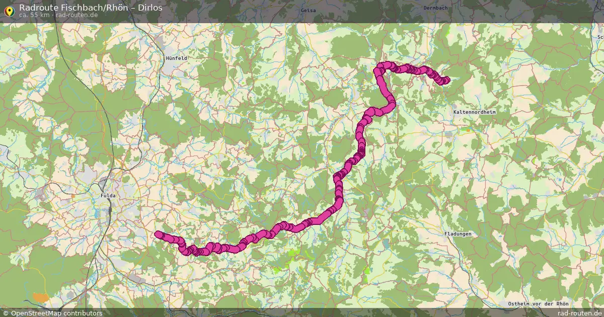 Radtour Fischbach Rhön – Dirlos