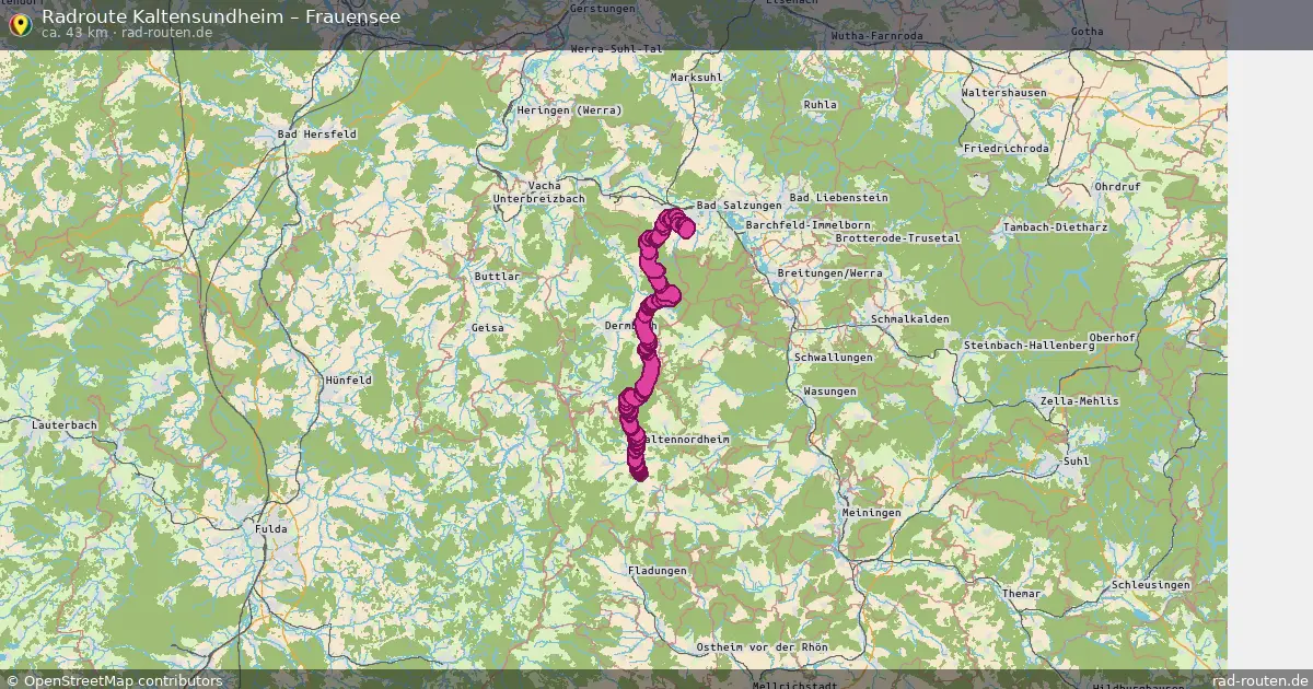 Radtour Kaltensundheim – Frauensee