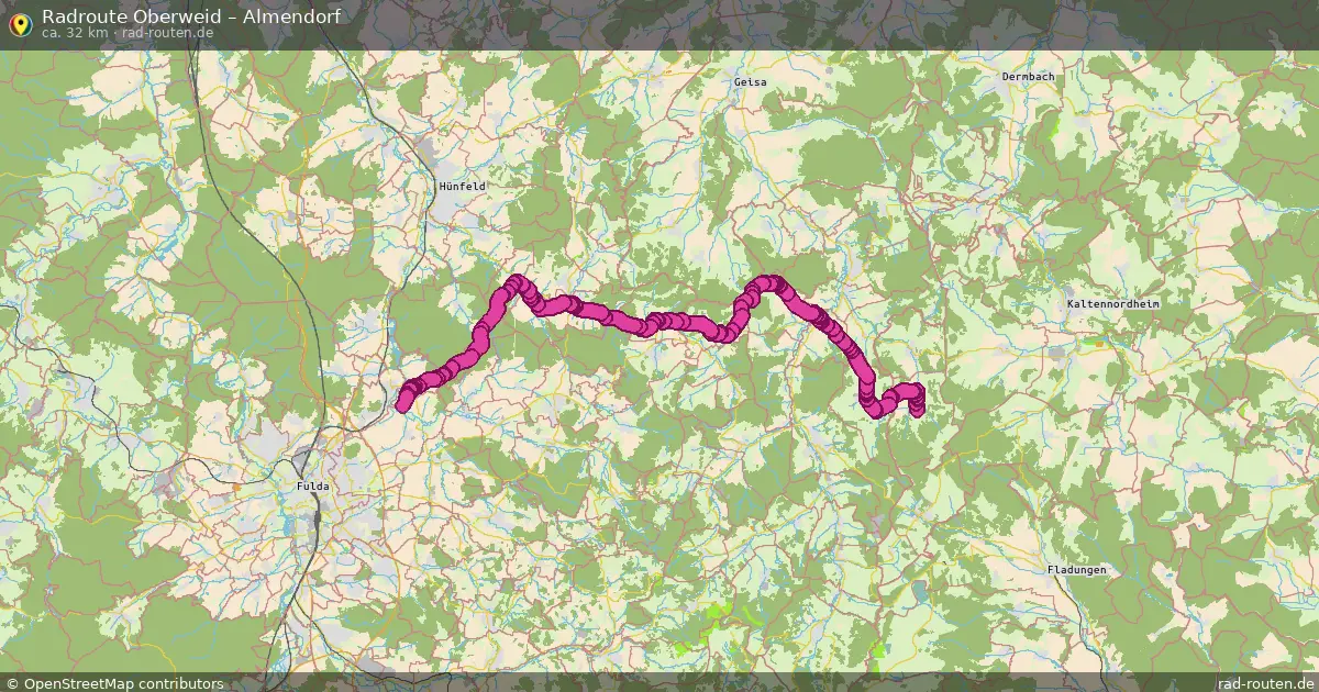 Radtour Oberweid – Almendorf