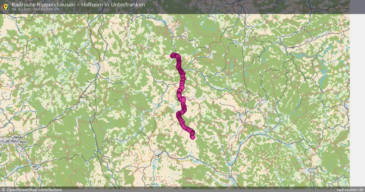 Fahrradroute Rippershausen – Hofheim In Unterfranken (81 km) – Rad-Routen.de