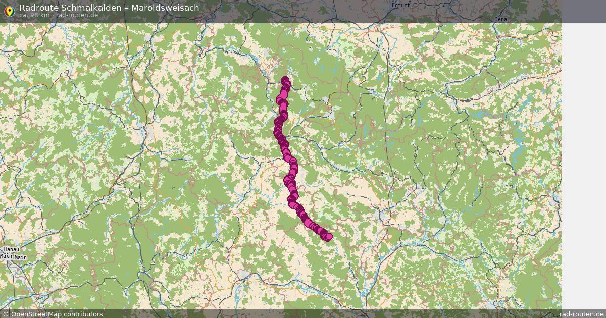 Fahrradroute Schmalkalden – Maroldsweisach