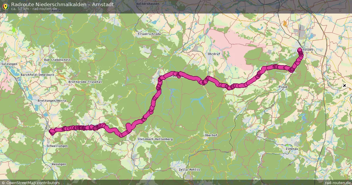 Radtour Niederschmalkalden – Arnstadt