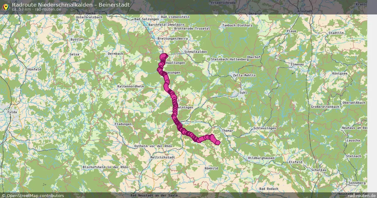 Radtour Niederschmalkalden – Beinerstadt
