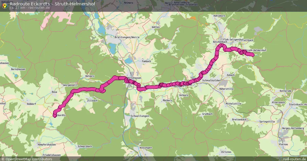Radtour Eckardts – Struth-Helmershof