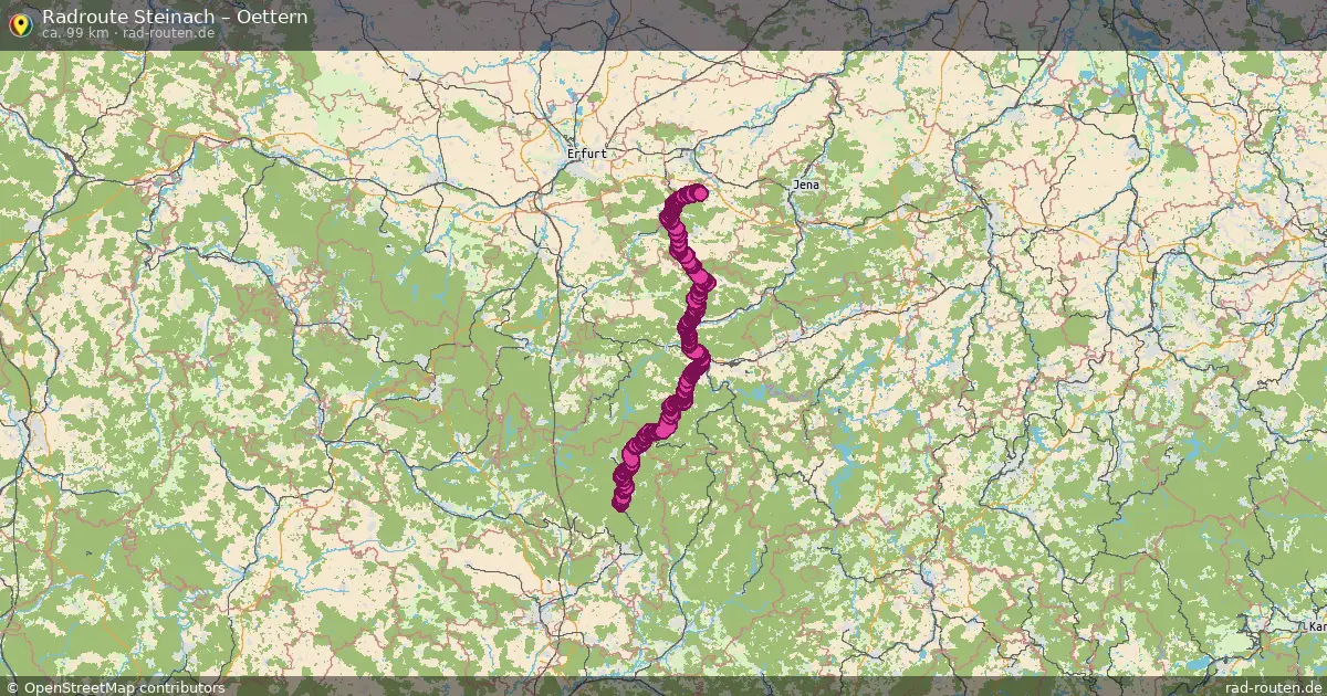 Fahrradroute Steinach – Oettern