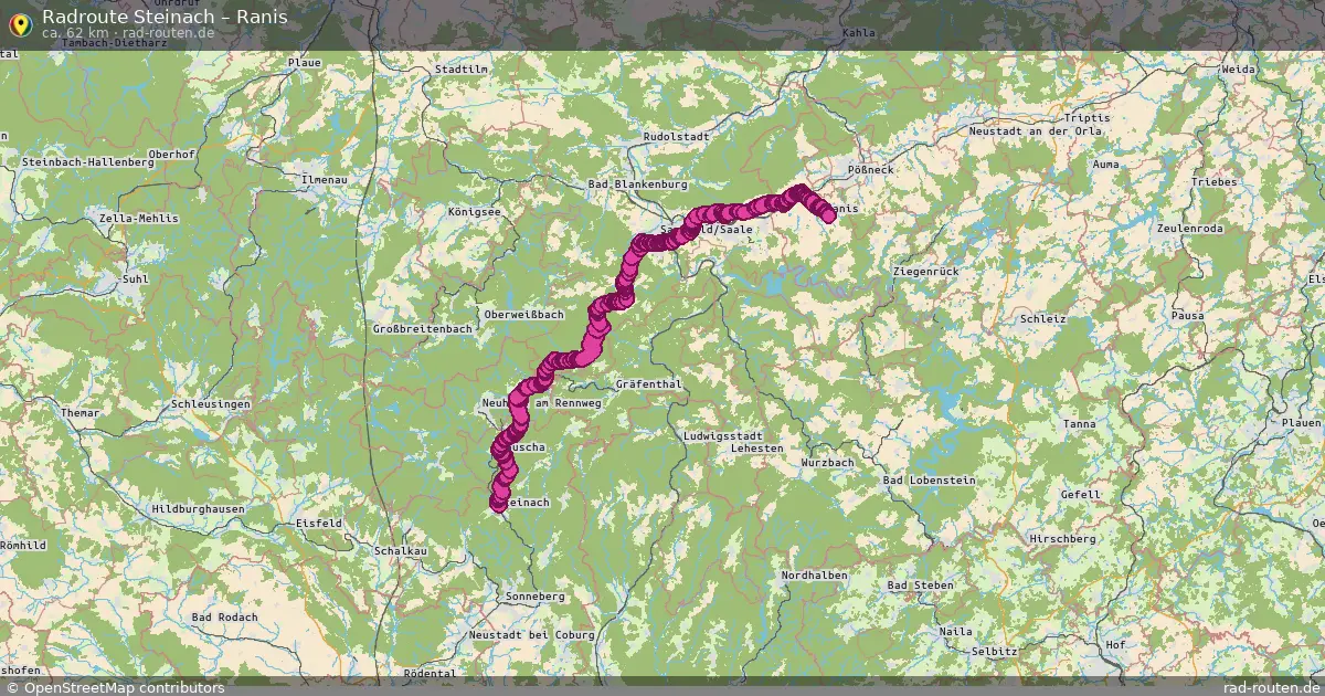 Radtour Steinach – Ranis
