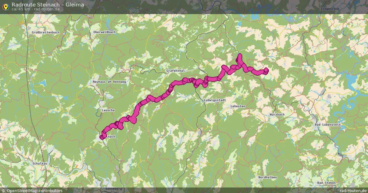 Radtour Steinach – Gleima