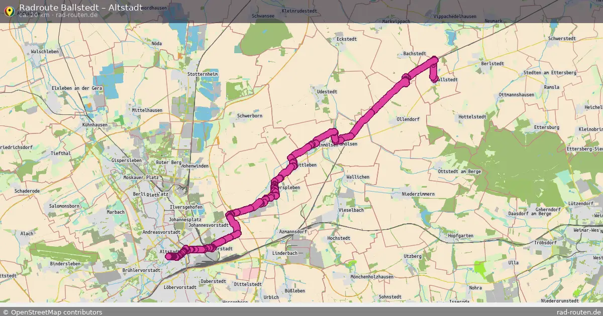 Radtour Ballstedt – Altstadt