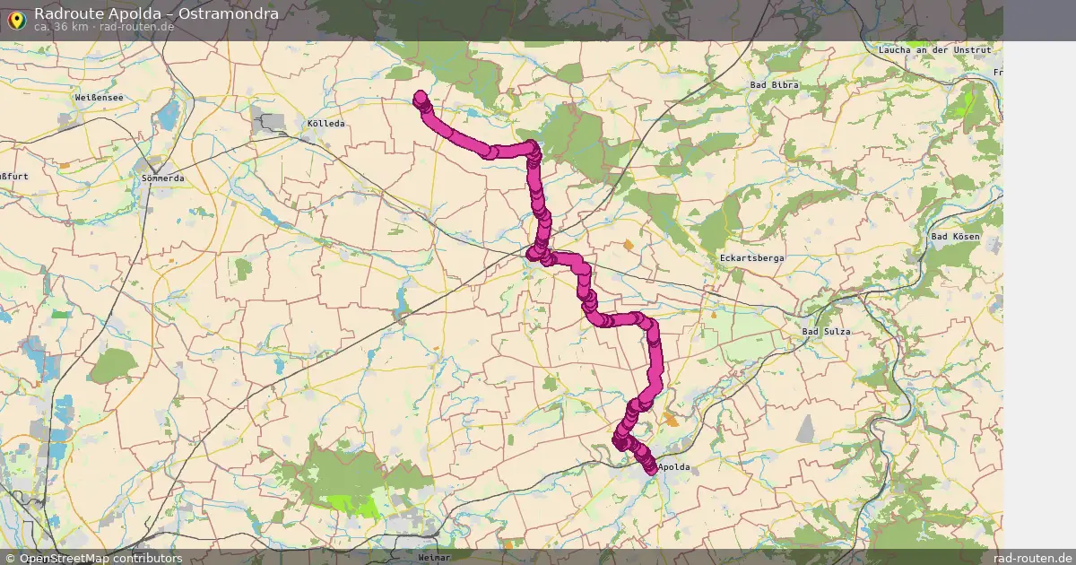 Radtour Apolda – Ostramondra