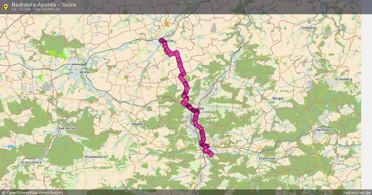 Radtour Apolda – Sulza