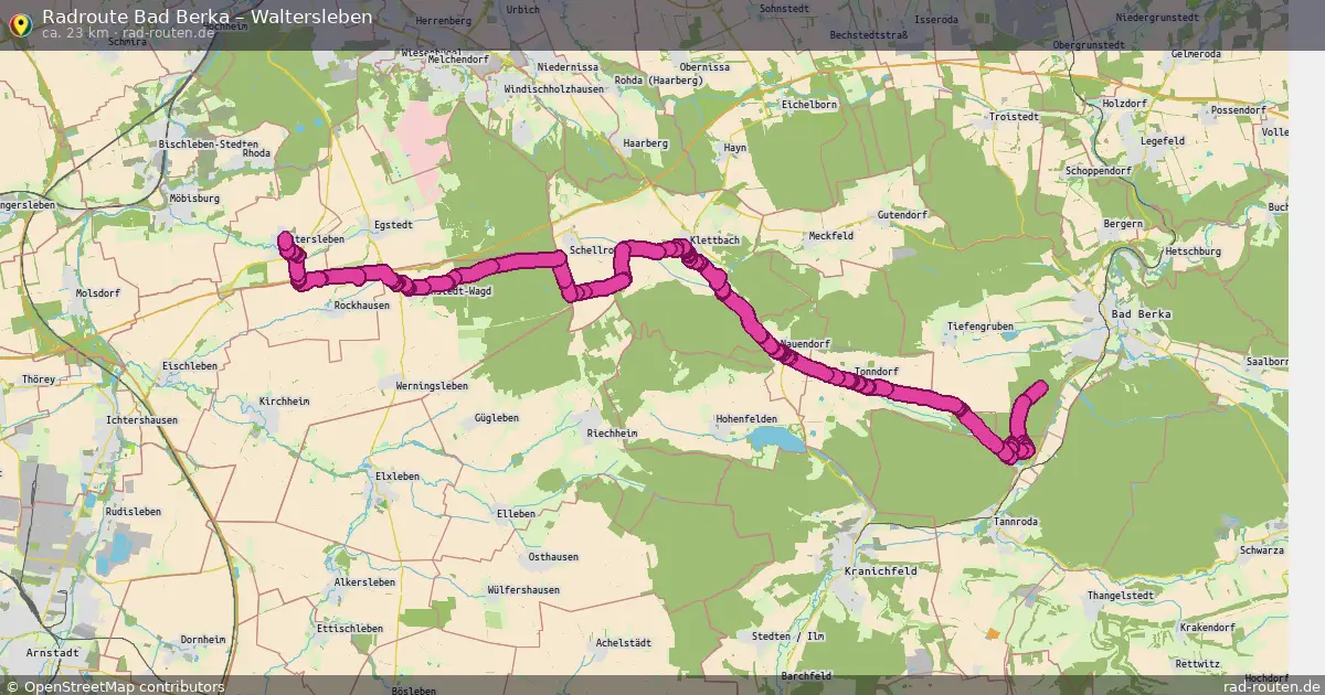 Radtour Bad Berka – Waltersleben